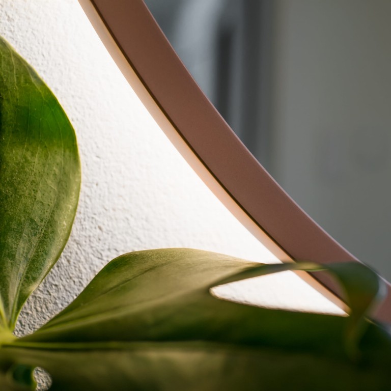 Lustro owalne OVO LED - w miedzianej ramie, podświetlane