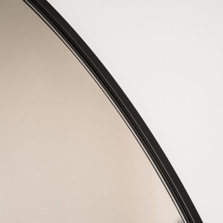 Lustro owalne OVO MINIMAL - w czarnej, cienkiej ramie